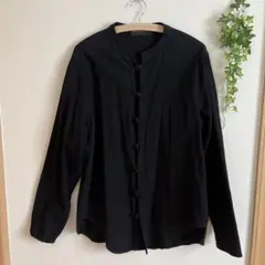 neosaddictivedesignノーカラー ロングスリーブ チャイナシャツ