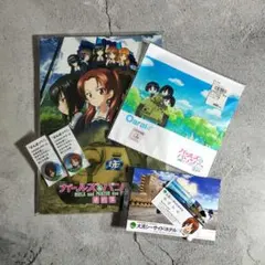 ガールズ＆パンツァー クリーナークロス 大洗女子学園 アンチョビ 5種 巾着袋付 ガールズ＆パンツァー クリーナークロス 大洗女子学園 アンチョビ 5種