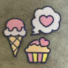 うちわデコ　デコうちわパーツ　ピンク系①