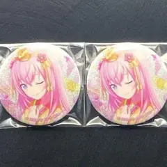 プロセカ グリッター缶バッジ 6C 巡音ルカ 2点セット