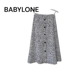 sc220【BABYLONE】レオパード柄　ロングスカートのサムネイル