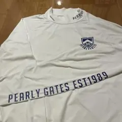 【美品】PEARLY GATES モックネック シャツ 長袖　ゴルフウェア　M