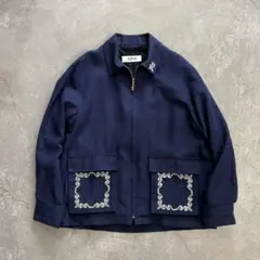 Adish 手刺繍 ブルゾン リネン コットン ジャケット アディッシュ 2026年最新】ADISHの人気アイテム - メルカリ
