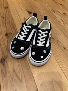 Vans オールドスクール　花柄刺繍　スニーカー