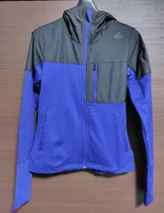 ★美品★adidas アディダス ブルー/ブラック クライマヒートジャケット