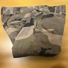 ズボン　迷彩柄　裾破れあり　M&S