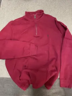 polo Ralph Lauren ハーフジップ　スウェット　赤