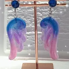 ハンドメイド♥羽根ピアス