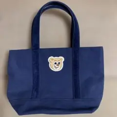 LOVERARY FEILERオールドテディ　ワッペントートバッグ ネイビー 小
