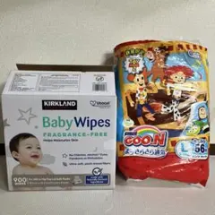 コストコベビーワイプ赤ちゃん用おしりふきカークランド、グーンLサイズまとめ売りのサムネイル