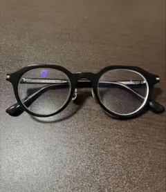 zoff ラウンド型メガネ ブラック