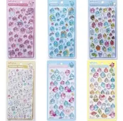 み*様 しずくちゃんボンボンドロップシール6枚セット