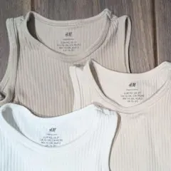 H&M タンクトップ ボディスーツ ロンパース 92サイズ 1¹/2—2歳