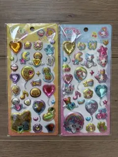 ぷくキラシール⭐︎まじかるみゅーちゃん＆なっとうちゃん 2枚セット