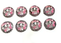 ラメジェル ぷっくりシール 立体 キャラクター ステッカー 8個セット