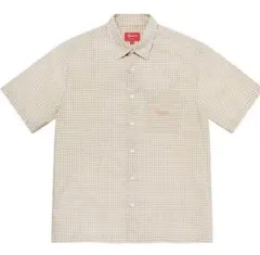 Supreme ベージュチェック 半袖シャツ Lのサムネイル