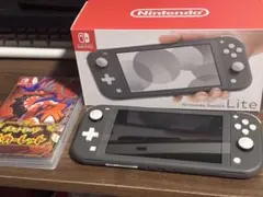 Nintendo Switch Lite グレー ほぼ未使用 スカーレット付き