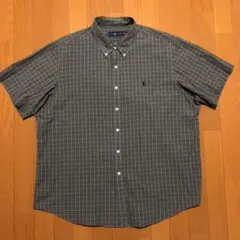 Ralph Lauren 半袖シャツ グリーン系チェック