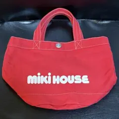 mikihouse ミキハウス　上質デニムミニトートバッグ　ランチトートのサムネイル
