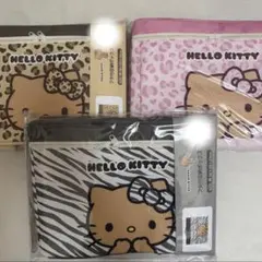 【まっち様専用】ハローキティ フタ付き収納ボックス ヒョウ柄 3点セット