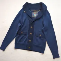 EGO TRIPPING リネン カーディガン ネイビー M