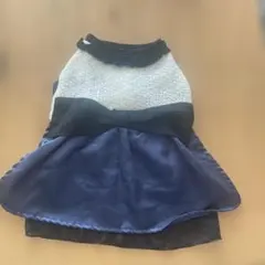 犬用ドレス フリル・リボン付き