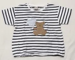 petit main ストライプ Tシャツ 女の子