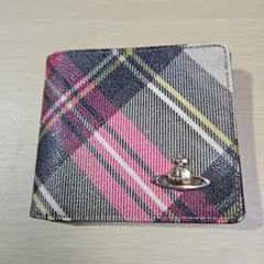 Vivienne Westwood 접이식 지갑 체크 무늬
