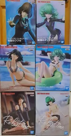 【ワンパンマン】　プライズ　フィギュア　まとめ売り　６体　タツマキ　フブキのサムネイル