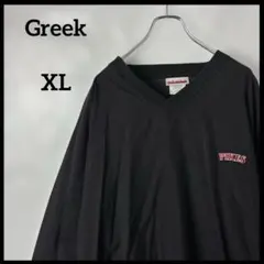 プルオーバーナイロンジャケット　黒ブラック　刺繍ロゴ　企業ロゴ90s pikes