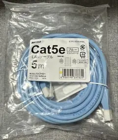 BUFFALO Cat5e LANケーブル 5m ブルーのサムネイル