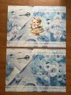 GW♥⑥】デザインペーパー/コラージュシート45種45枚888円♡ステッカー