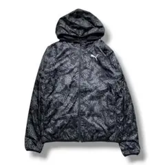 F1868　【即購入OK】　PUMA　リバーシブルパーカー　XL　ブラック