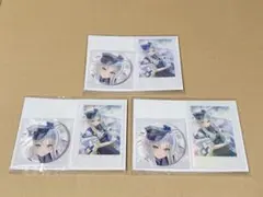 4点セット にじさんじ 栞葉るり 誕生日2024 缶バッジ チェキ風カード
