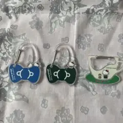 ハローキティ　珈琲館　カラビナ 3点　ケース入り