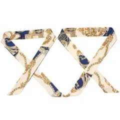 送料無料S80 スカーフ バッグ用スカーフ 細スカーフ ハンドルスカーフ 2枚組