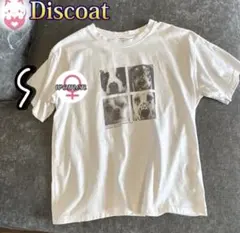 Discoat アニマルボックスフォトTシャツ 犬 ホワイト S レディースのサムネイル