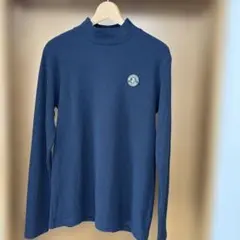 ★美品　ジャックバニー　モックネック　長袖シャツ　裏起毛　ストレッチ　ネイビー6