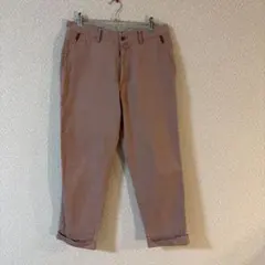 VUMPSピンクベージュ カジュアルパンツ ボタン付き