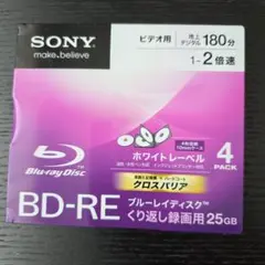 【中古】「未使用品」SONY ソニー ブルーレイ BD-RE くり返し録画用　25GB　 Vシリーズ 20BNE1VLPS2 (20枚入 ) 2026年最新】sony ソニー ブルーレイ bd－re くり返し録画用 25gb v
