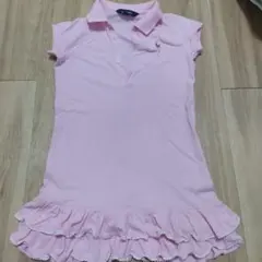 Ralph Lauren ピンク ポロワンピース 　130