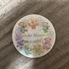 ダッフィー カラフルハピネス プレート　コースター