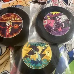 ハズビンホテル 一番くじ G賞 レコード風ラバーコースター 3個セット