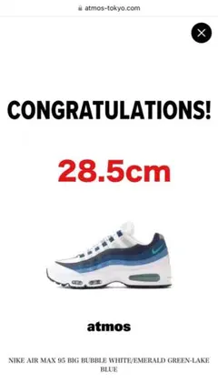 Nike Air Max 95 Big Bubble 青グラデ28.5cm
