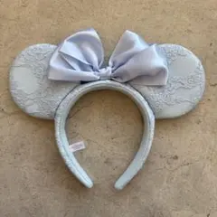 ミニー　水色レース　カチューシャ