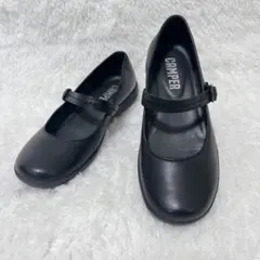 未使用級 CAMPER スパイラルコメット メリージェーン 37 ブラック