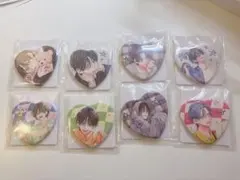 春の嵐とモンスター 春モン 天峰栢 ハート型缶バッジ コンプリート