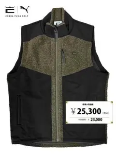 新品 COBRAコブラPUMAプーマゴルフウェアアウターフリースベスト/L