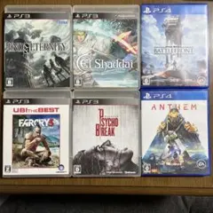 PS3＆PS4ゲームソフト6本セット【サイコブレイク、エンドオブエタニティなど】