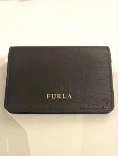 FURLA フルラ　ブラックレザー 名刺入れ